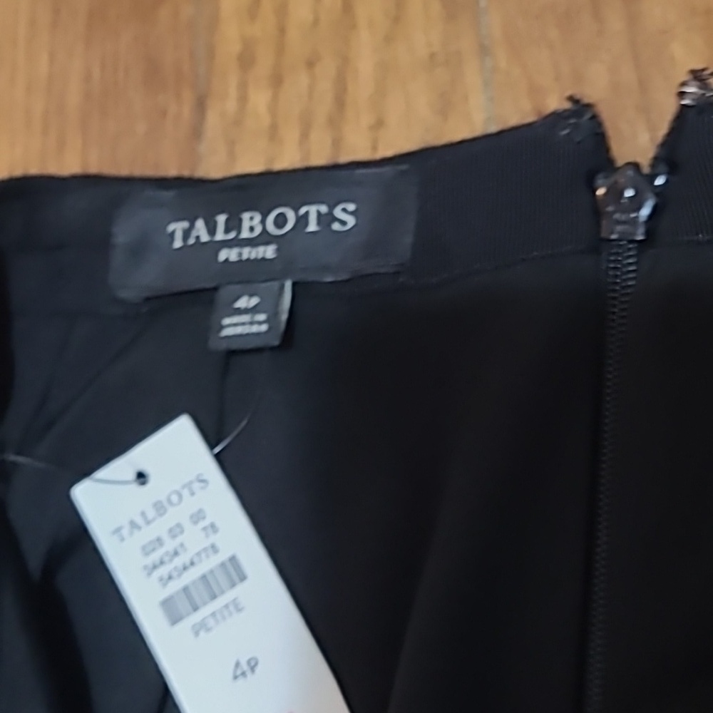 Talbots Wool blend herringbone Striped patterned pencil‎ skirt size 4P NWT - Picture 3 of 7